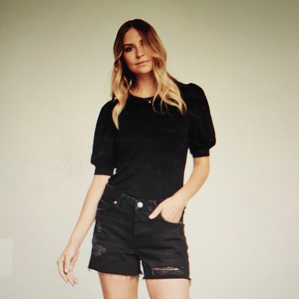 Gentle Fawn Presley top (black)